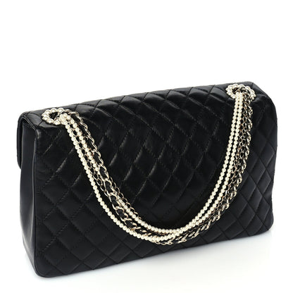 Chanel Lambskin Medium Westminster Pearl Flap  Black 3 of 10