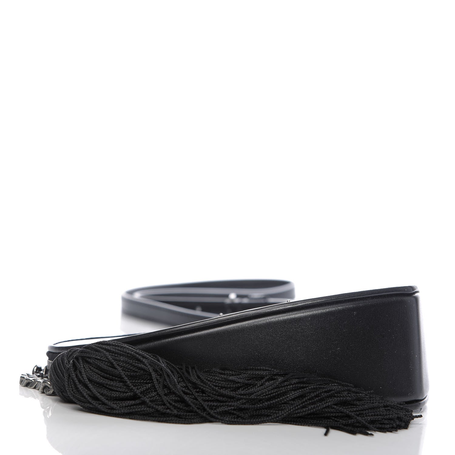 Saint Laurent Calfskin Heart Monogram Crossbody Black 4 of 9