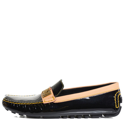 Louis Vuitton Patent Vachetta Zen Driving Loafers 41 6.5 Black 1 of 6