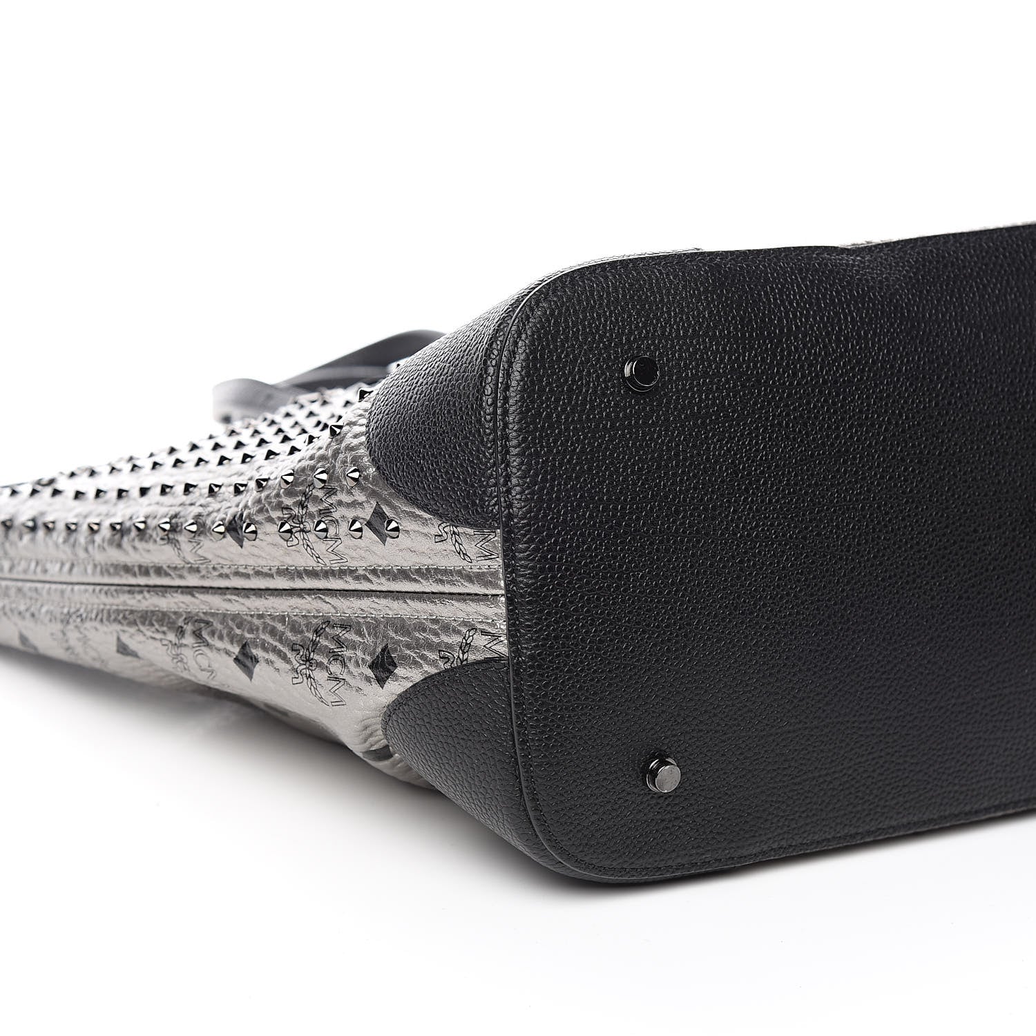 MCM Visetos Diamond Medium Tote Silver 8 of 9