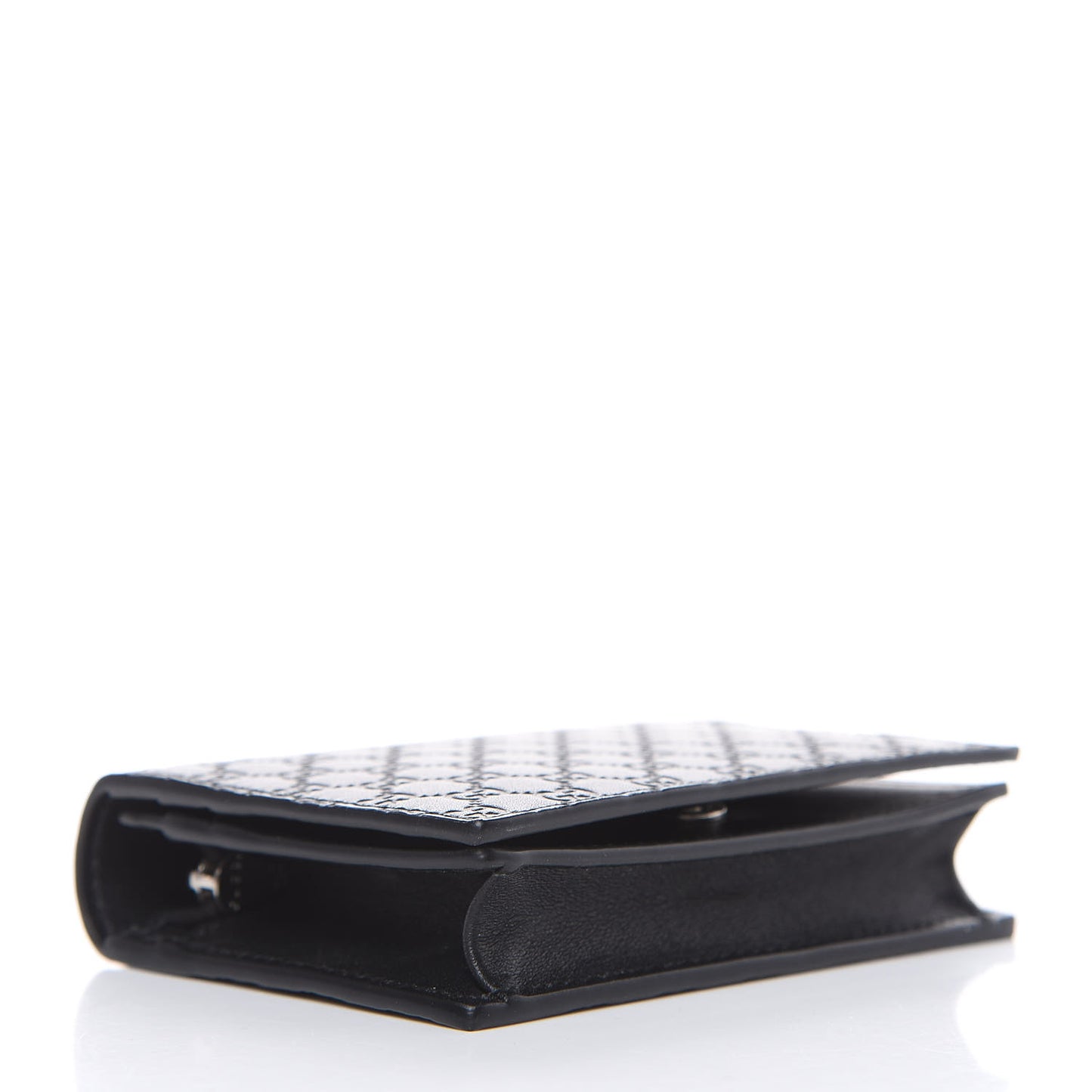 Microguccissima Card Case Wallet Black