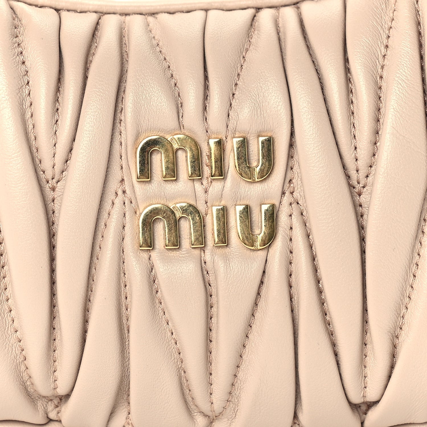 Miu Miu Nappa Matelasse Mini Wander Hobo Cipria 6 of 8