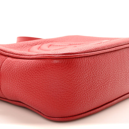 Gucci Pebbled Calfskin Small Soho Disco Bag Vibrant Red 9 of 10