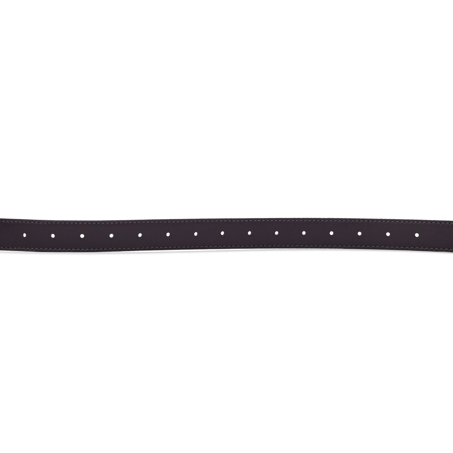 Telfar Vegan Leather Logo Belt M/L Eggplant 5 of 7