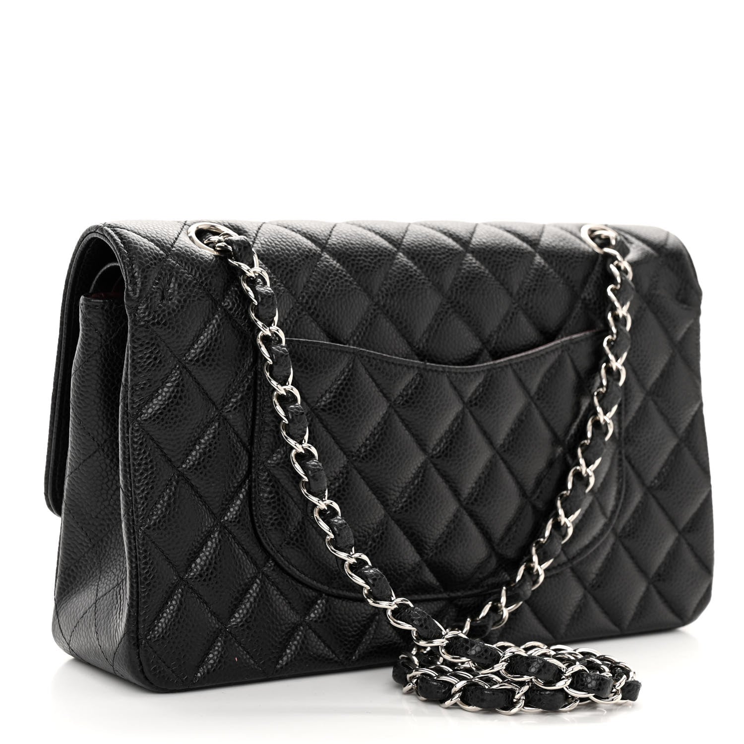 Chanel Caviar Quilted Medium Double Flap Black 3 of 10