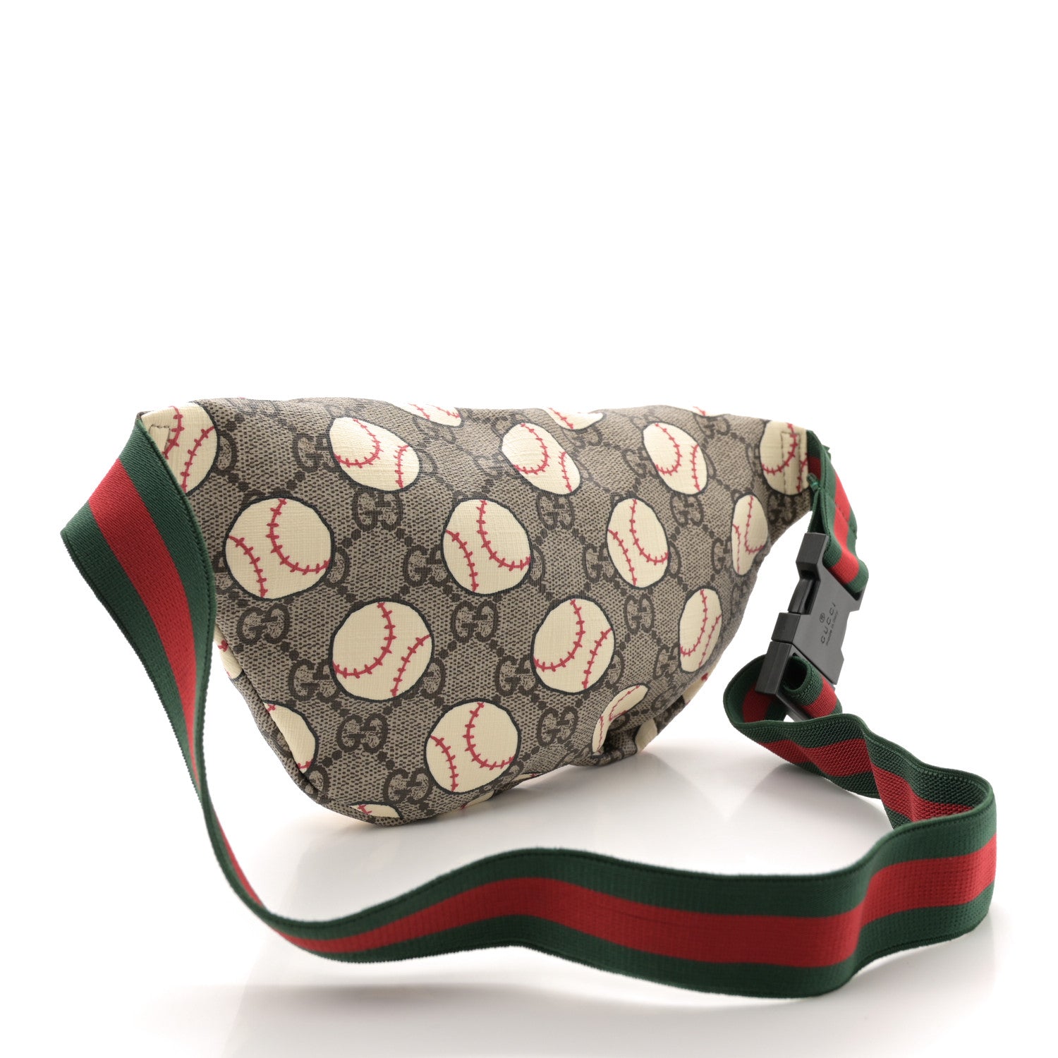 Gucci GG Supreme Monogram Baseballs Web Childrens Belt Bag 3 of 11