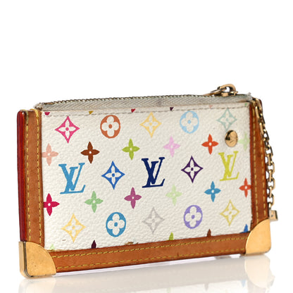 Louis Vuitton Monogram Multicolor Key Pouch White 4 of 15
