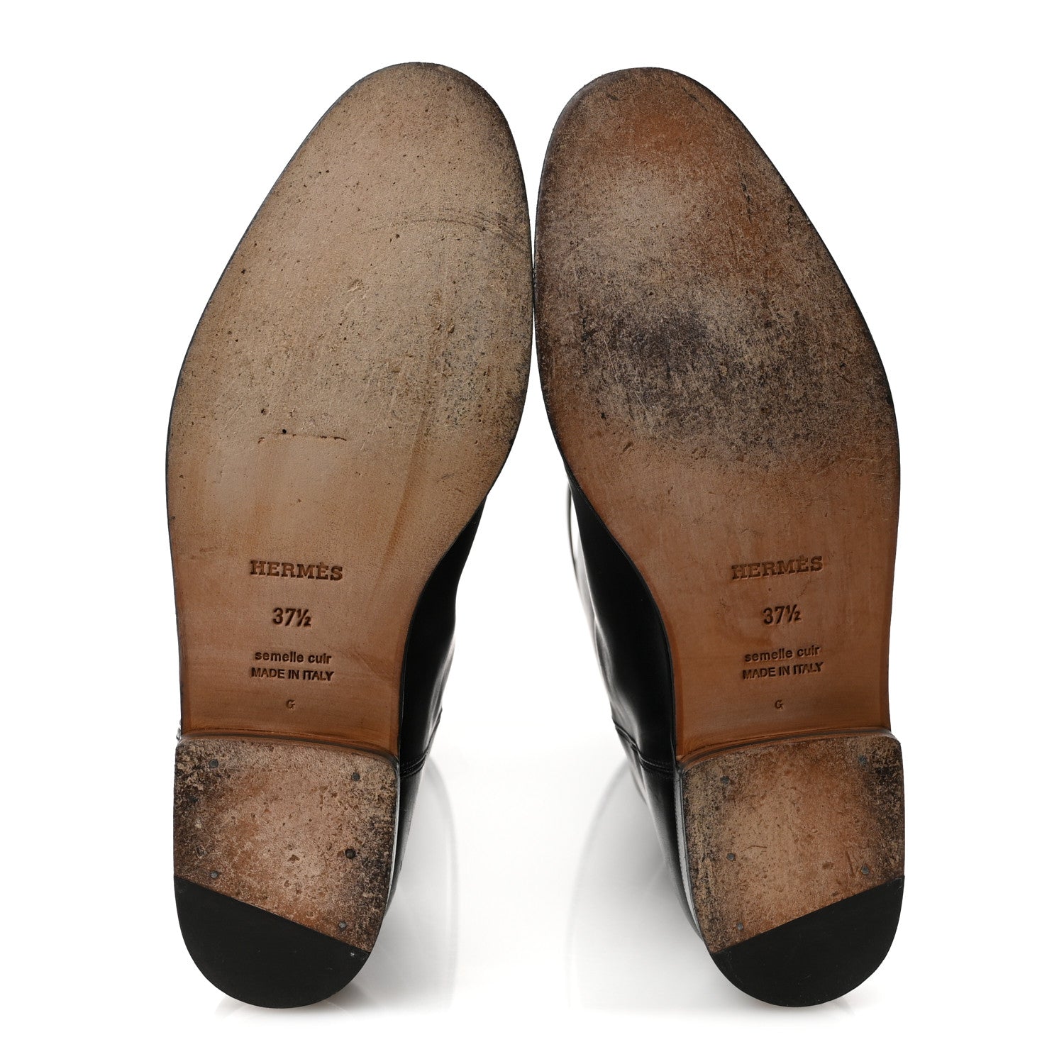 Hermes Box Kelly Jumping Boots 37.5 Black 6 of 9