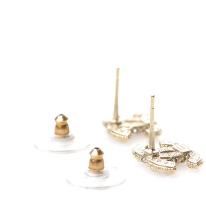 Chanel Pearl CC Earrings Gold 3 of 5