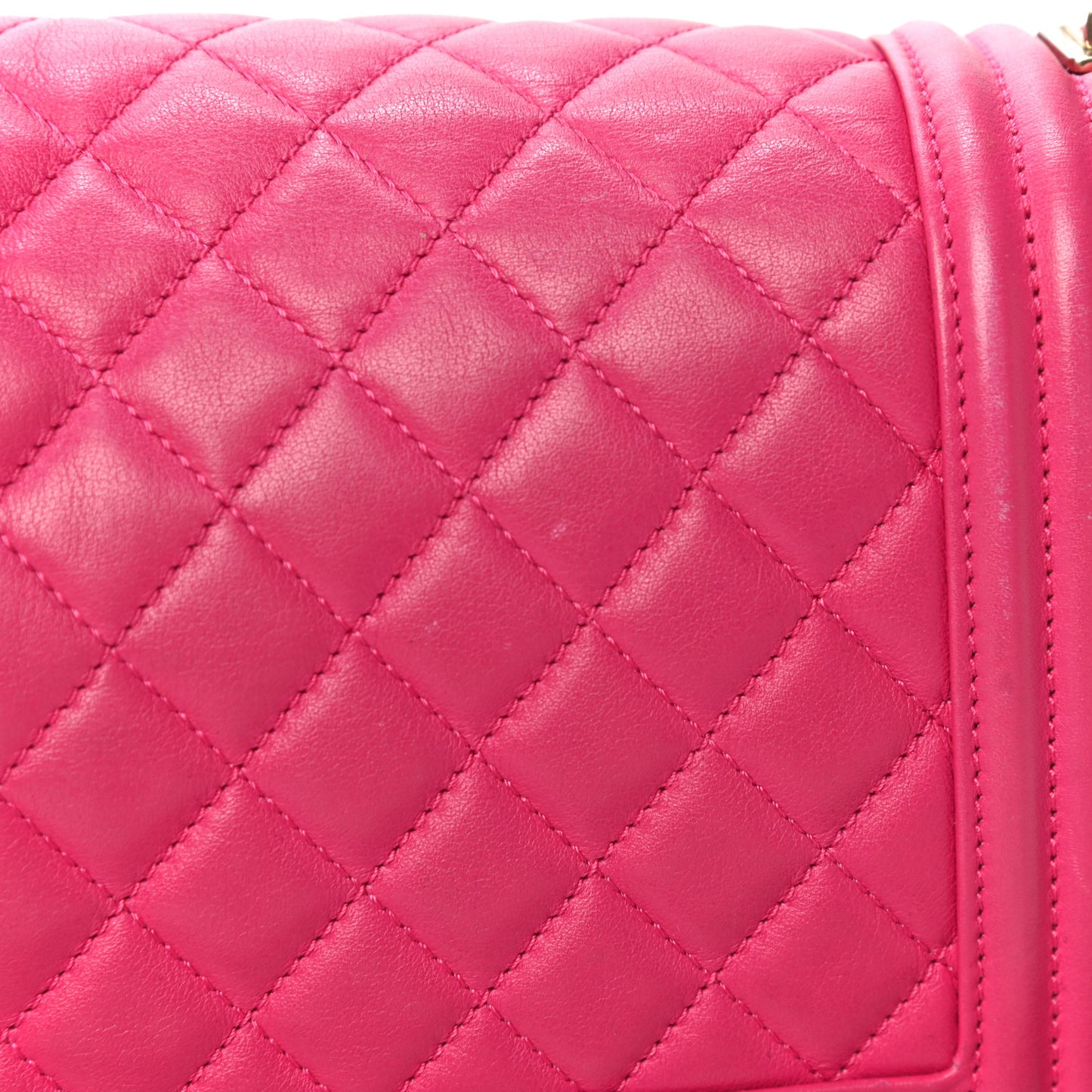 Lambskin Quilted Medium Boy Flap Pink