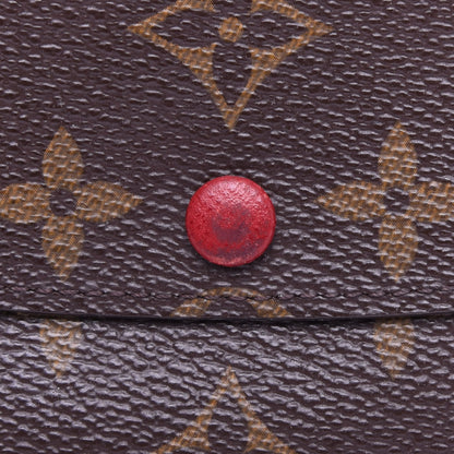 Louis Vuitton Monogram Emilie Wallet Red 10 of 10