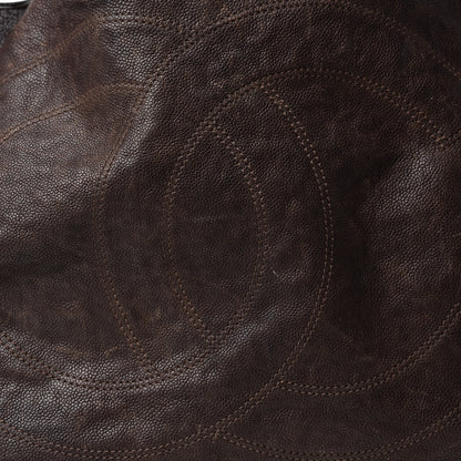 Chanel Distressed Caviar XL Coco Cabas Brown 14 of 14