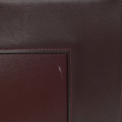 Celine Shiny Smooth Calfskin Medium Frame Shoulder Bag Burgundy Pearl Blue 11 of 13