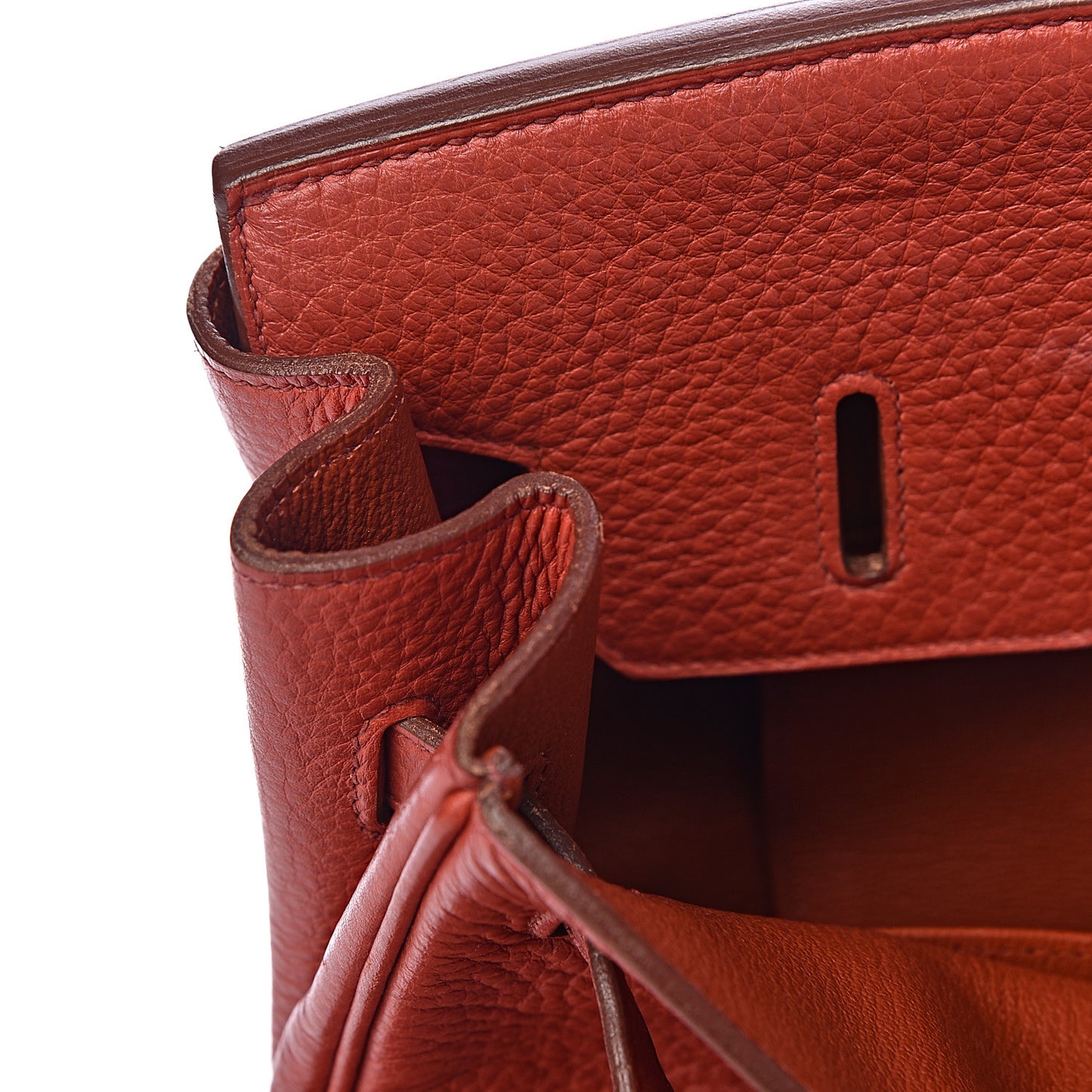 Taurillon Clemence Birkin 35 Rouge Venetian