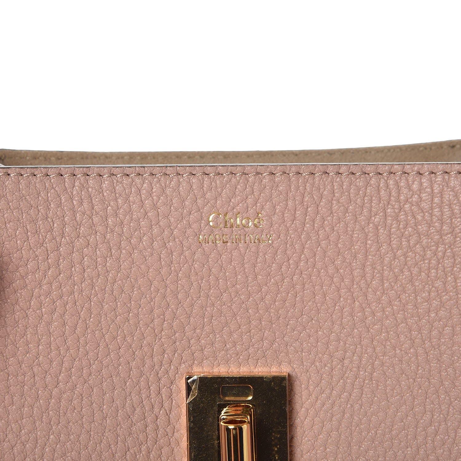 Chloe Grained Lambskin Mini Drew Shoulder Bag Cement Pink 6 of 7