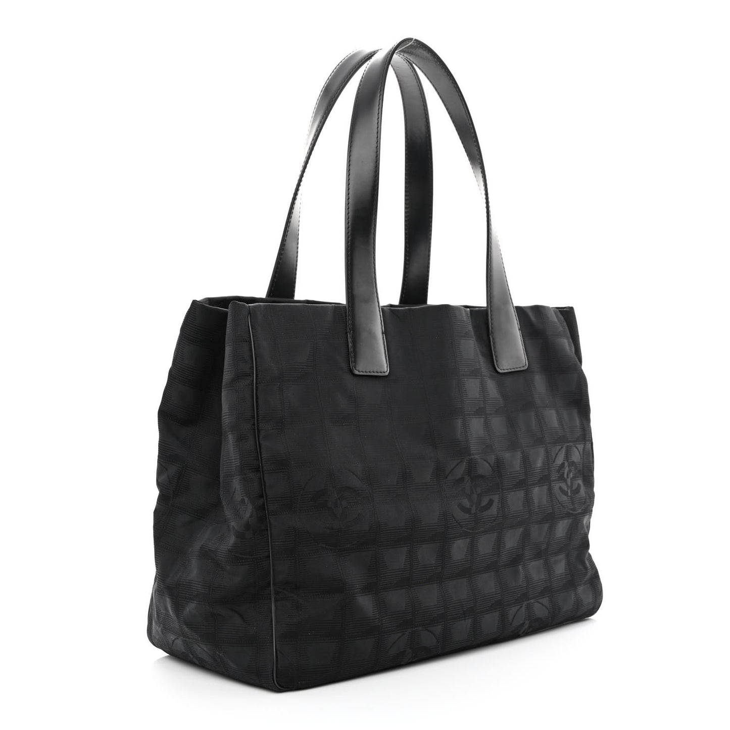 Nylon Medium Travel Tote Black