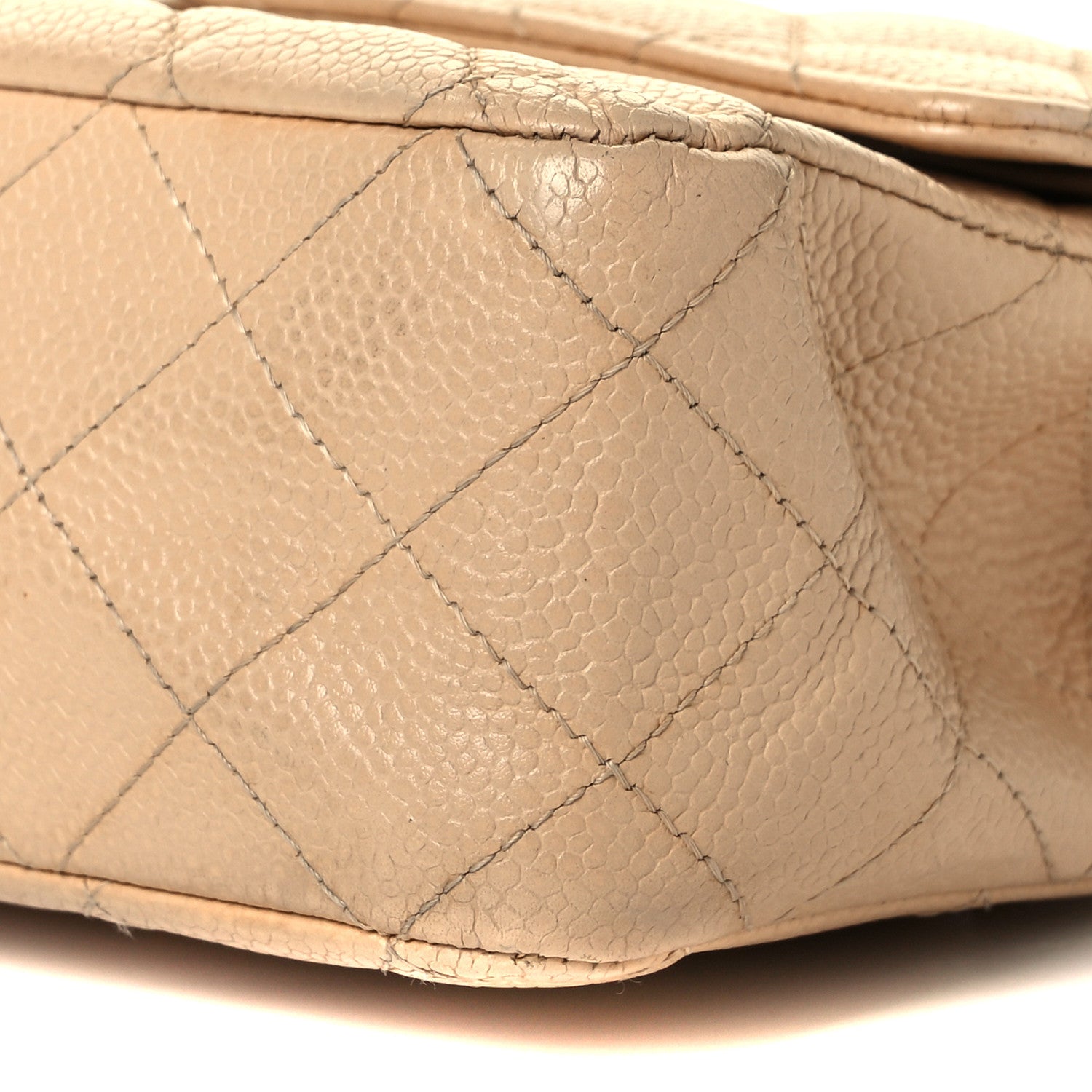 Chanel Caviar Quilted Medium Double Flap Beige Clair 8 of 8