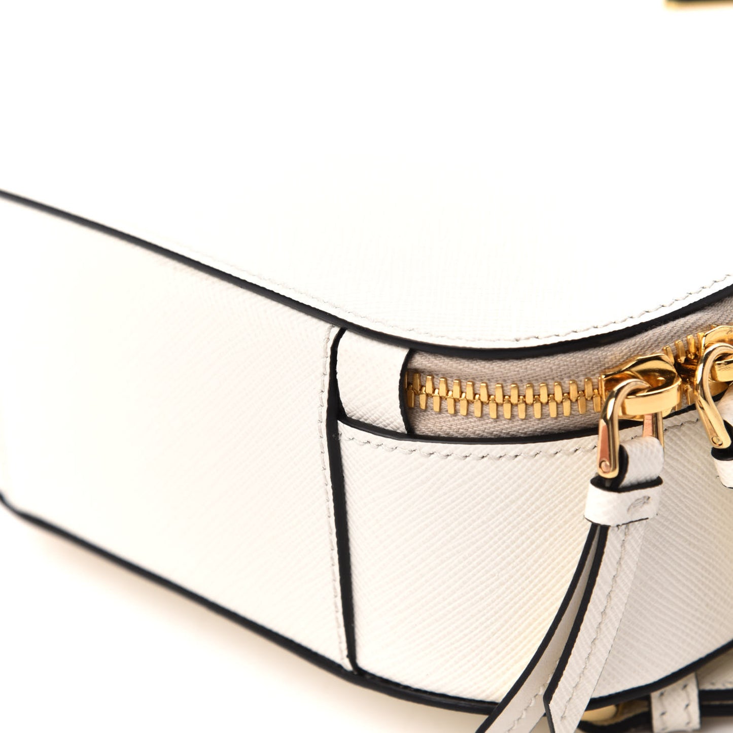 Saffiano Lux Mini Odette Backpack Bianco