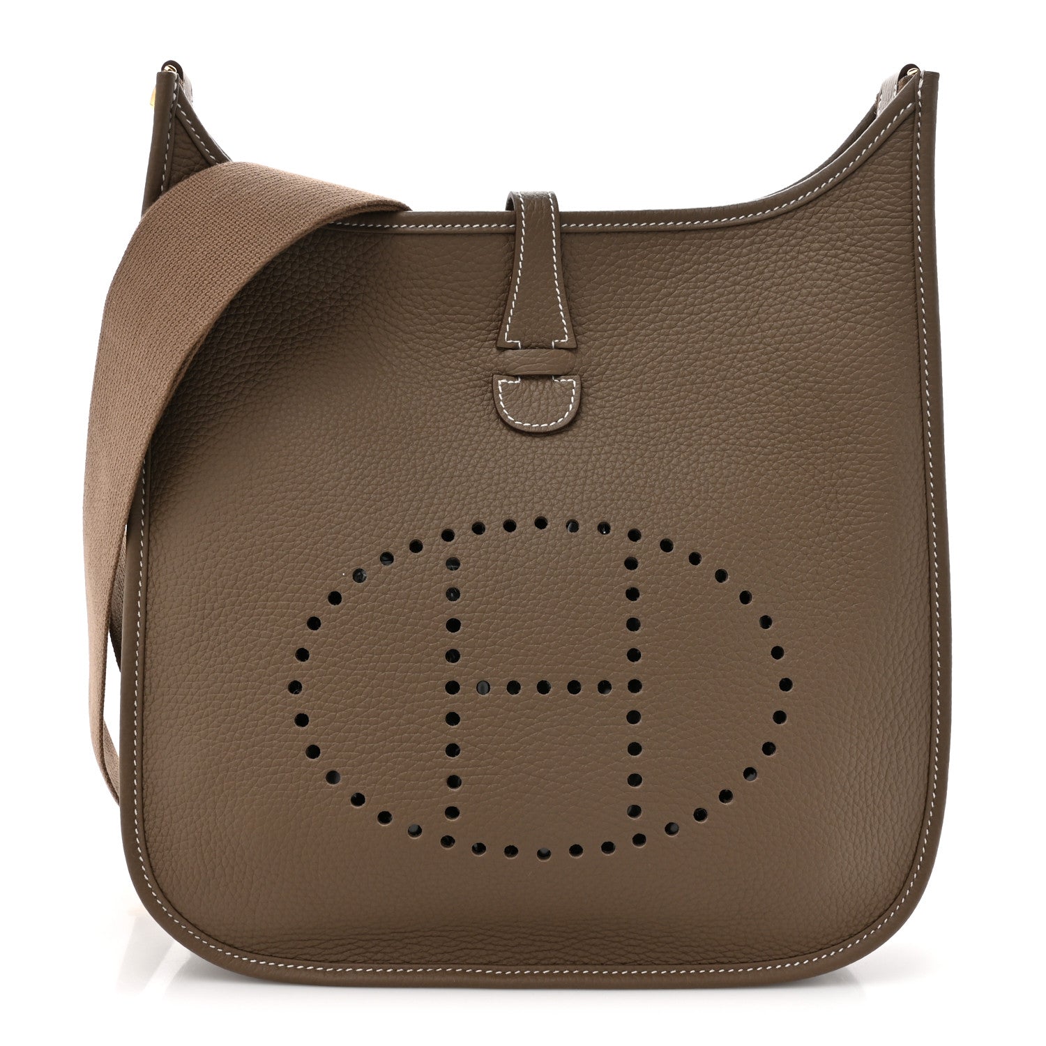 Hermes Taurillon Clemence Evelyne III PM Etoupe 1 of 11