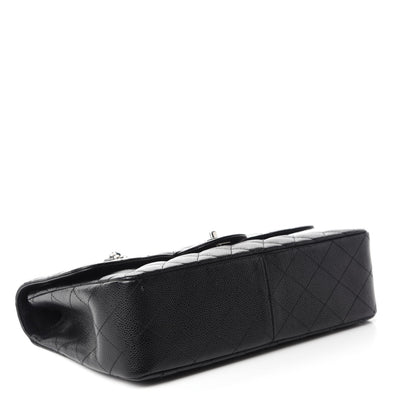 Chanel Caviar Quilted Jumbo Single Flap Black 4 of 11