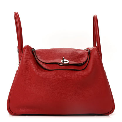 Hermes Taurillon Clemence Lindy 34 Rouge Garance 1 of 9