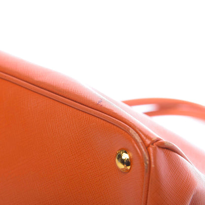 Prada Saffiano Lux Large Tote Papaya 11 of 17