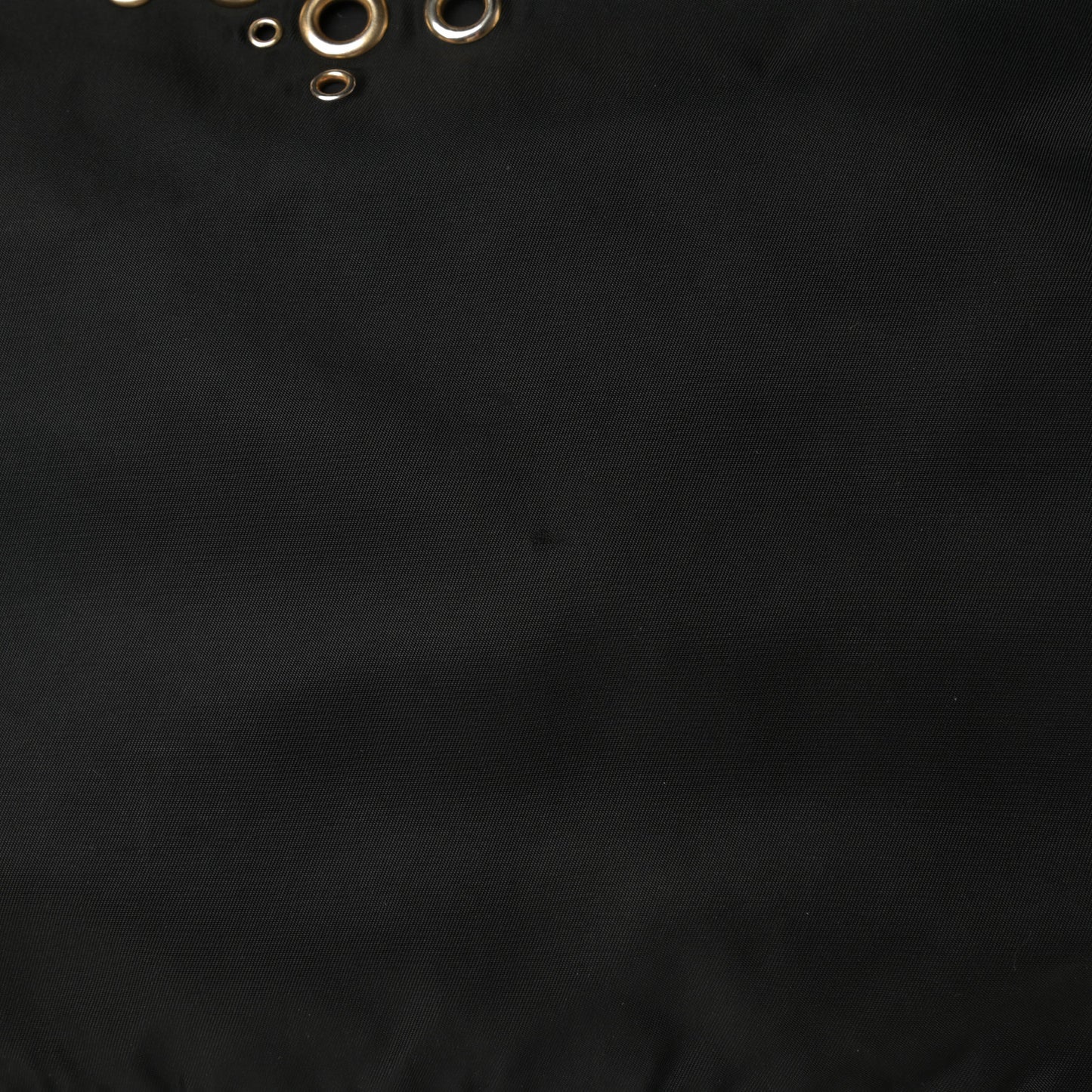 Nylon Vela Grommet Tote Black