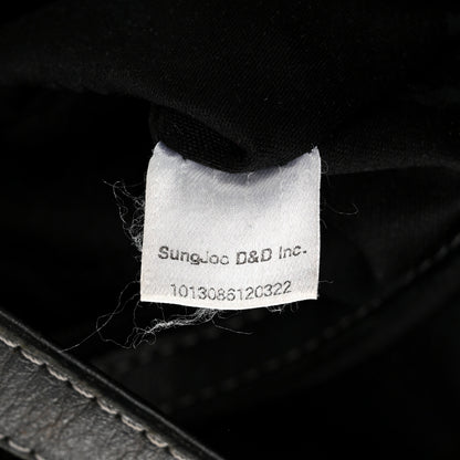 MCM Visetos Drawstring Bucket Bag Black 8 of 11