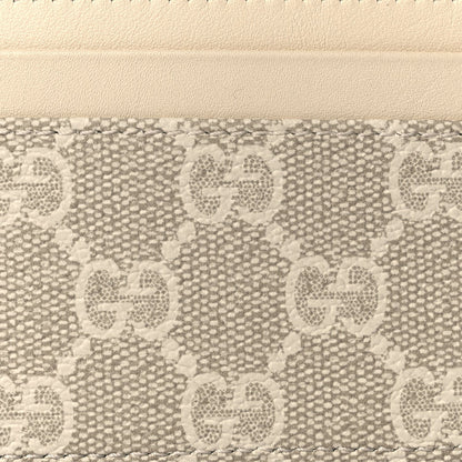 Gucci GG Supreme Monogram Calfskin Card Holder Beige Mystic White 7 of 7