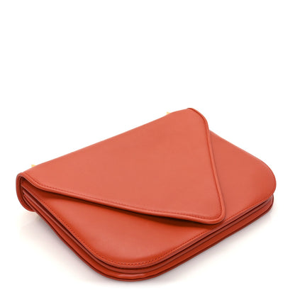 Bottega Veneta Calfskin Mount Envelope Bag Maple 7 of 8