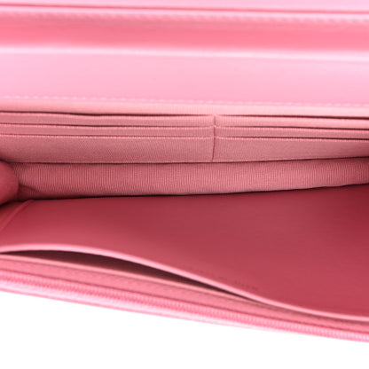 Chanel Tweed Quilted Wallet On Chain WOC Pink 5 of 7