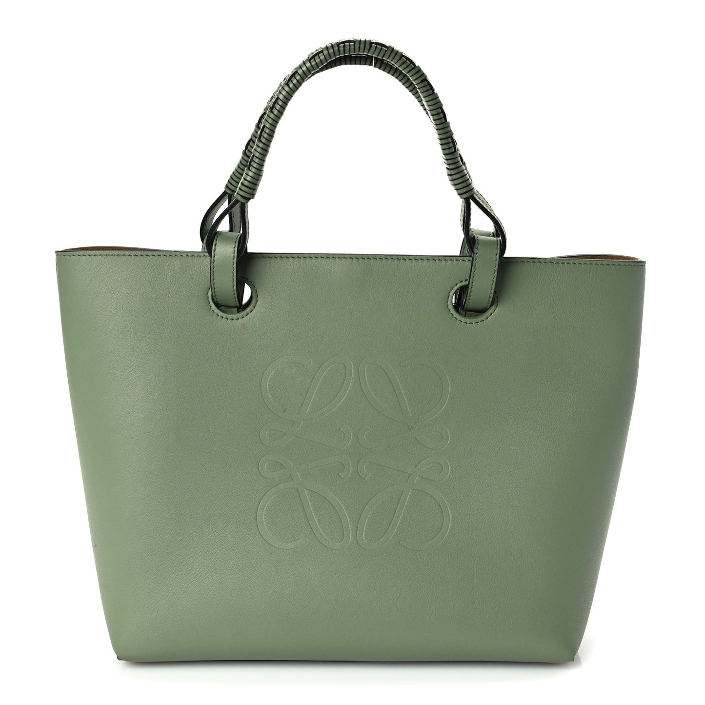 Small Smooth Calfskin Anagram Tote satchel