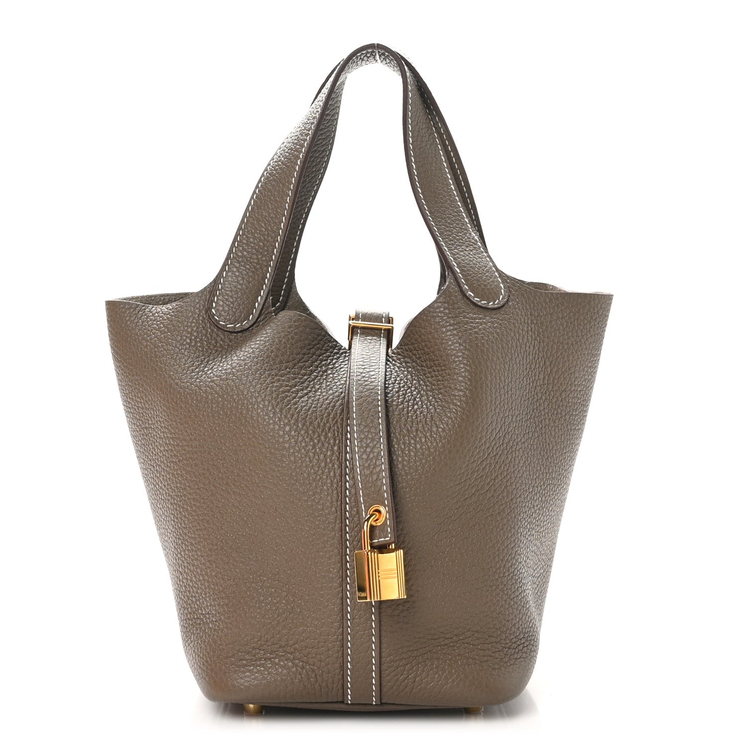 Hermes Taurillon Clemence Picotin Lock 18 PM Etoupe 1 of 11