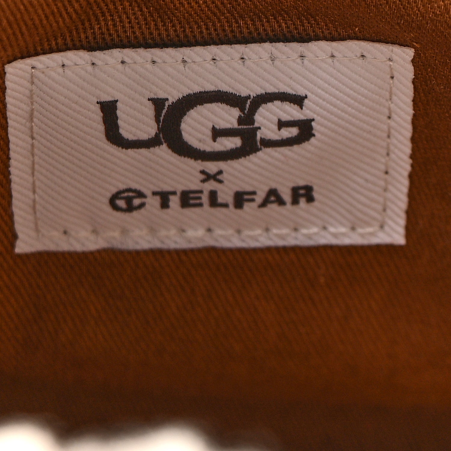 Telfar X UGG Suede Shearling Reverse Small Shopping Bag Natural 6 of 10