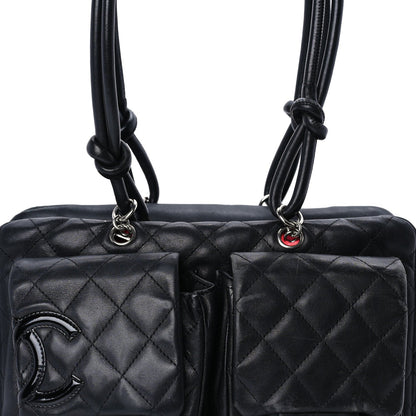 Chanel Calfskin Quilted Large Cambon Multipocket Reporter Black 7 of 7