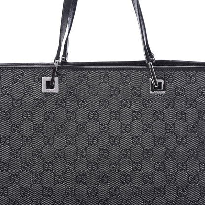 Gucci Denim Monogram Tote Black 12 of 12