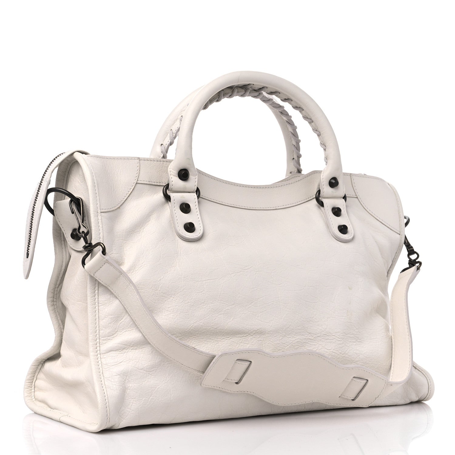 Balenciaga Agneau Classic Hardware City White 3 of 15