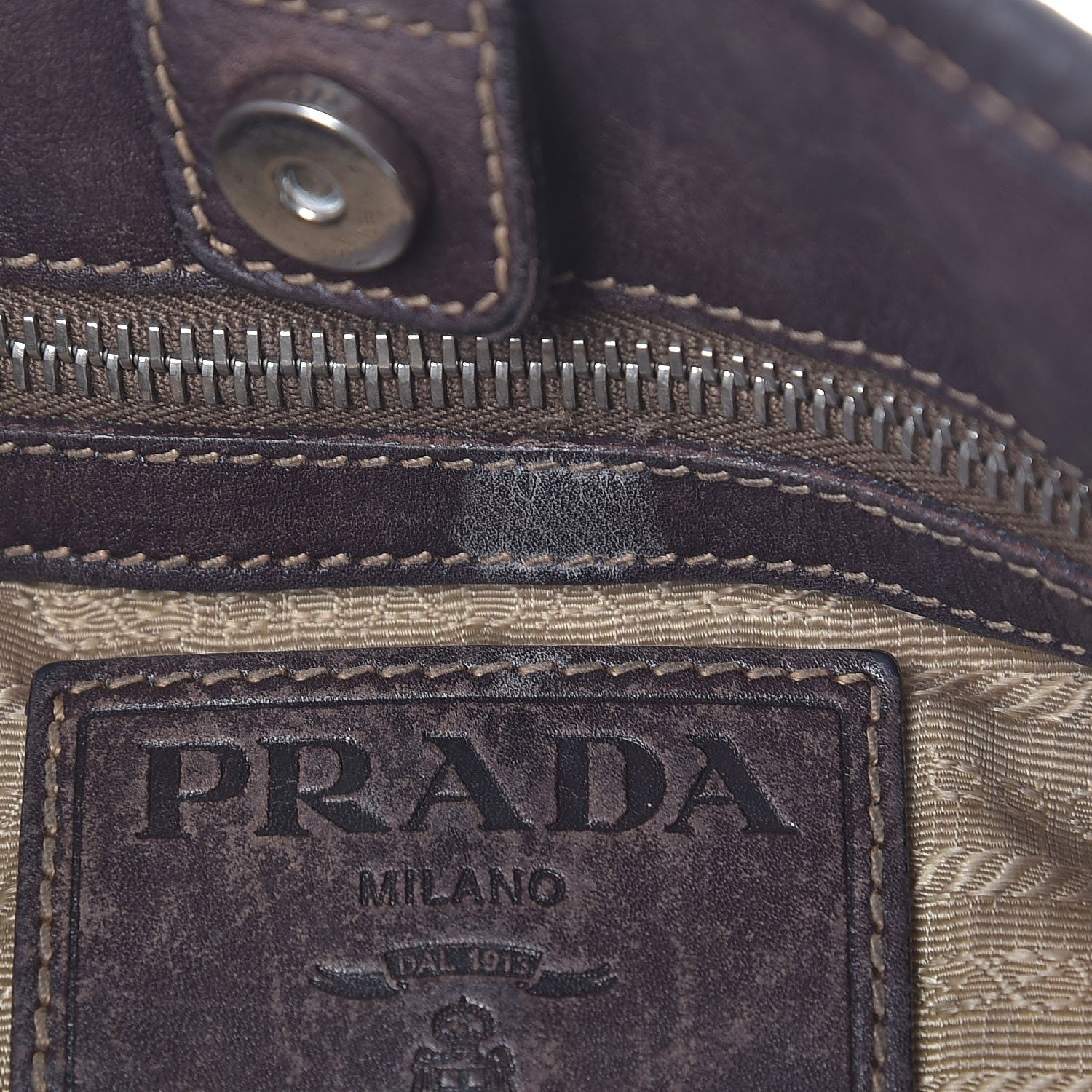 Prada Jacquard Logo Tote Corda Moro 8 of 20