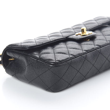 Chanel Caviar Quilted East West Flap Black 9 of 10