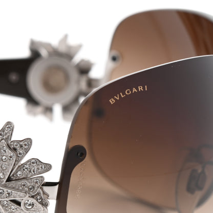 Bulgari Crystal Sunglasses 6064-B Brown 5 of 8