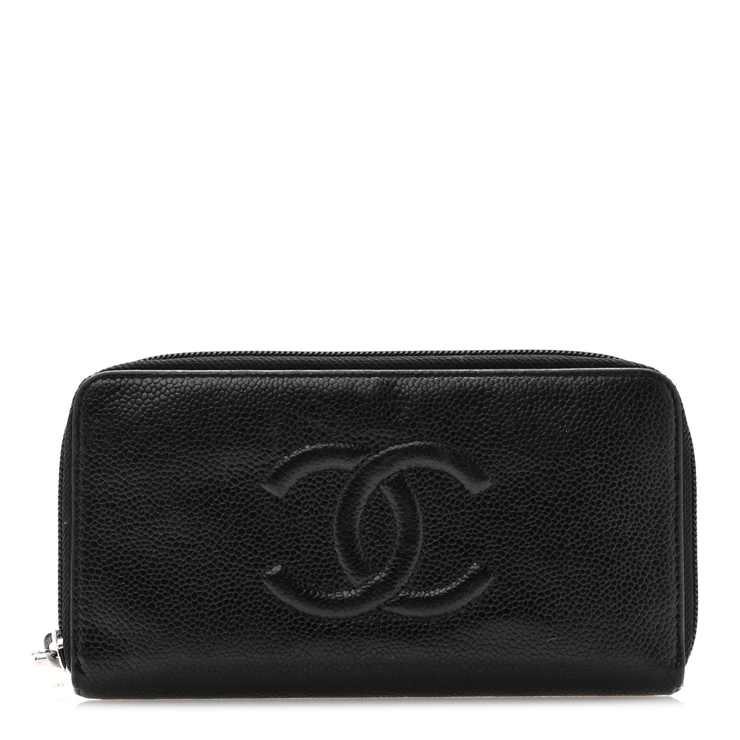 Chanel Caviar Large Timeless CC Zip Around Wallet Black 1 of 10