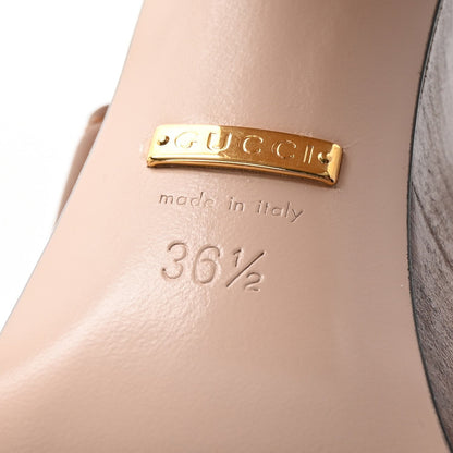 Gucci Cosmos Softy Calfskin Wooden InterLocking G Cut-Out 30/120mm Platform Sandals 36.5 Cuir 7 of 7