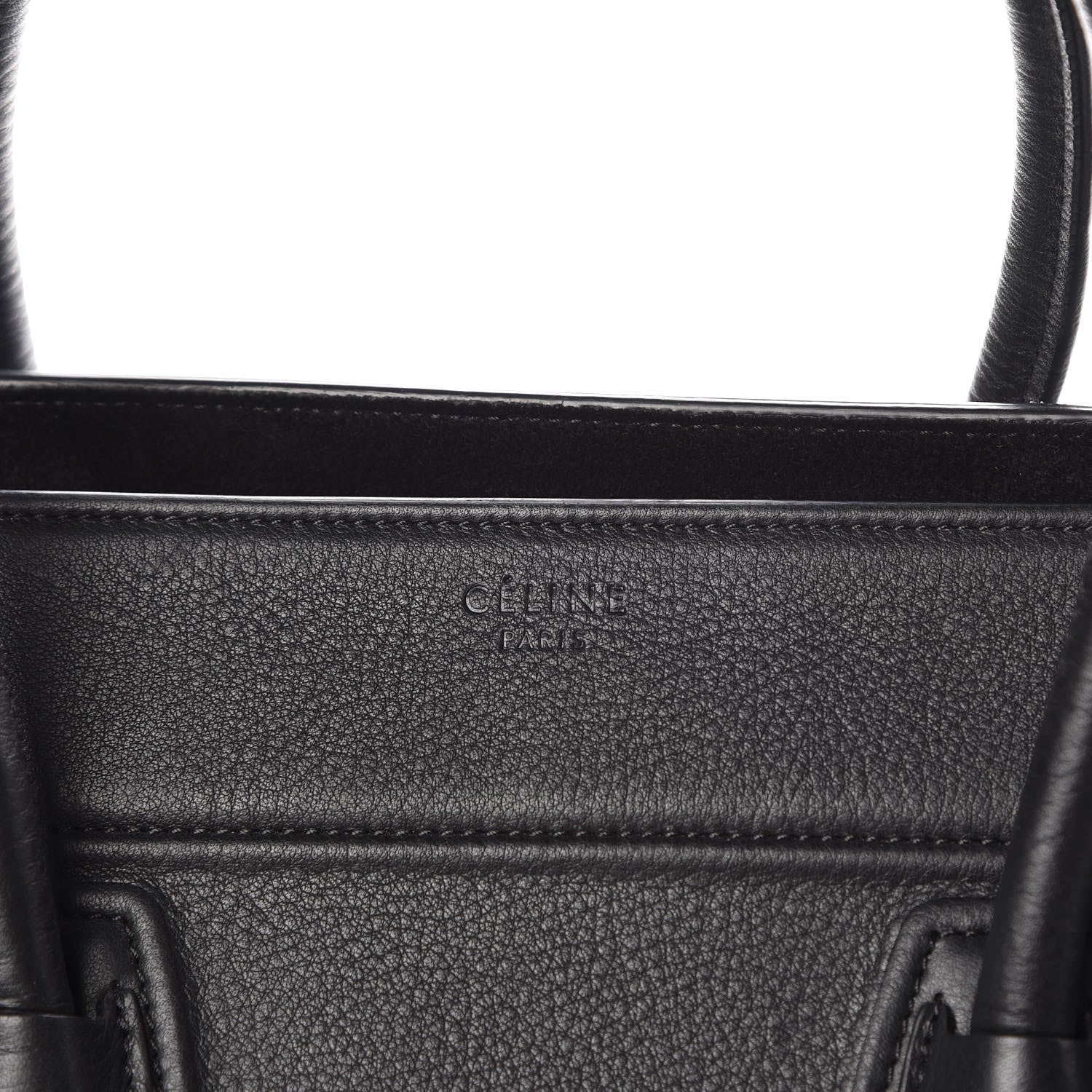 Celine Supple Calfskin Medium Phantom Luggage Black 8 of 11