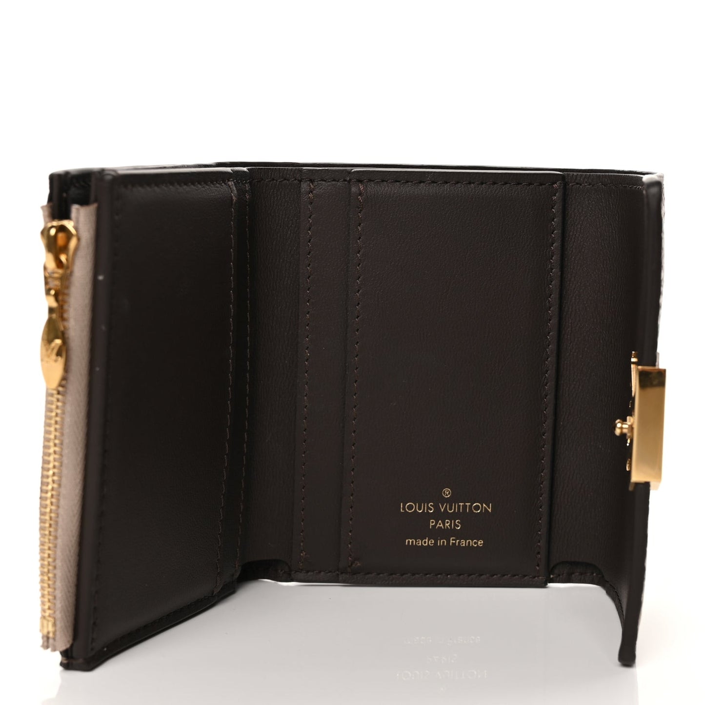 Taurillon Capucines XS Wallet Galet
