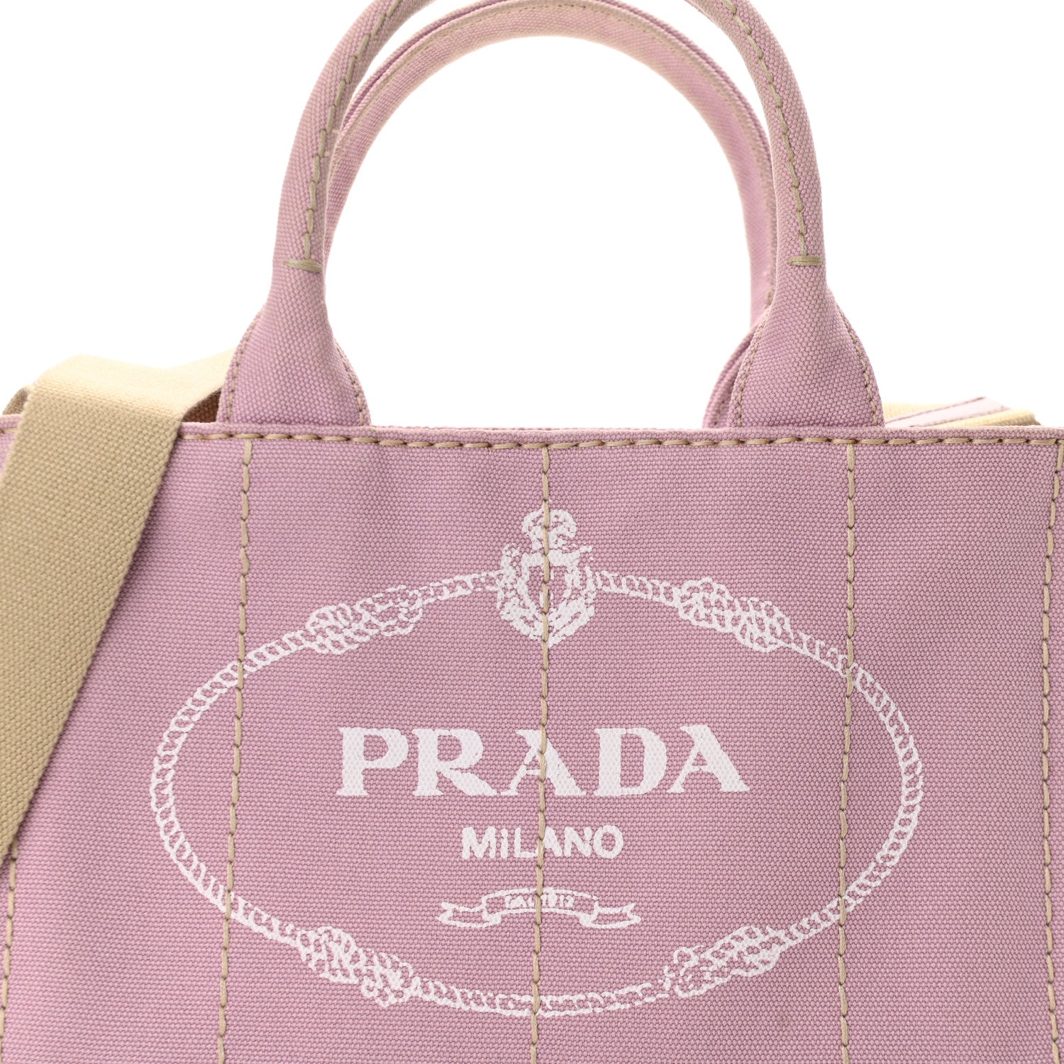 Prada Canapa Small Logo Tote Alabastro 7 of 9