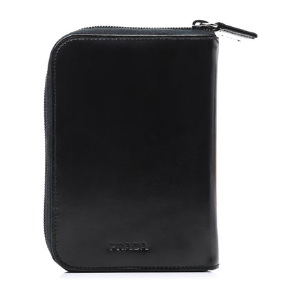 Prada Spazzolato Zip Around Agenda Holder Black 1 of 9
