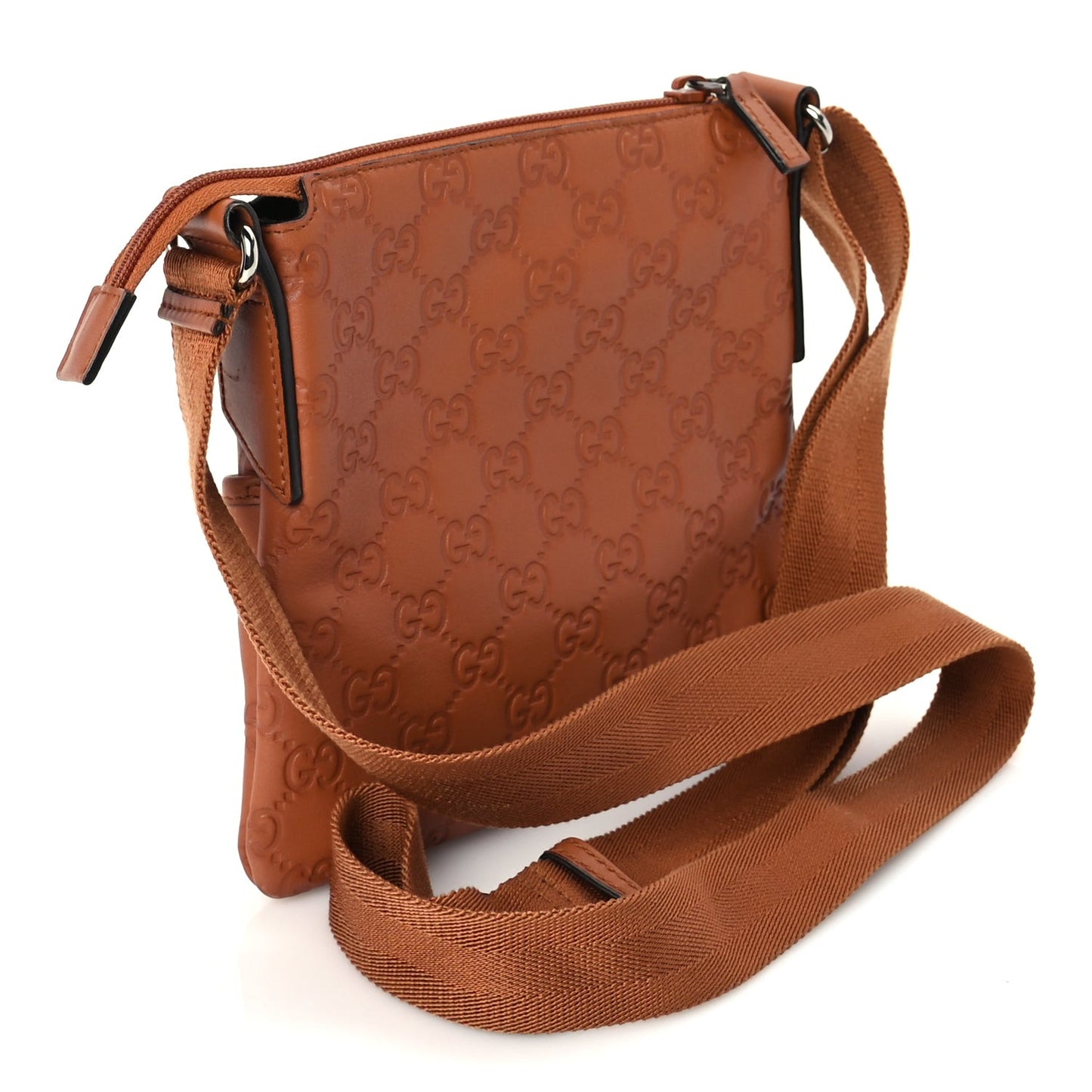 ssima Crossbody Messenger Bag Brown