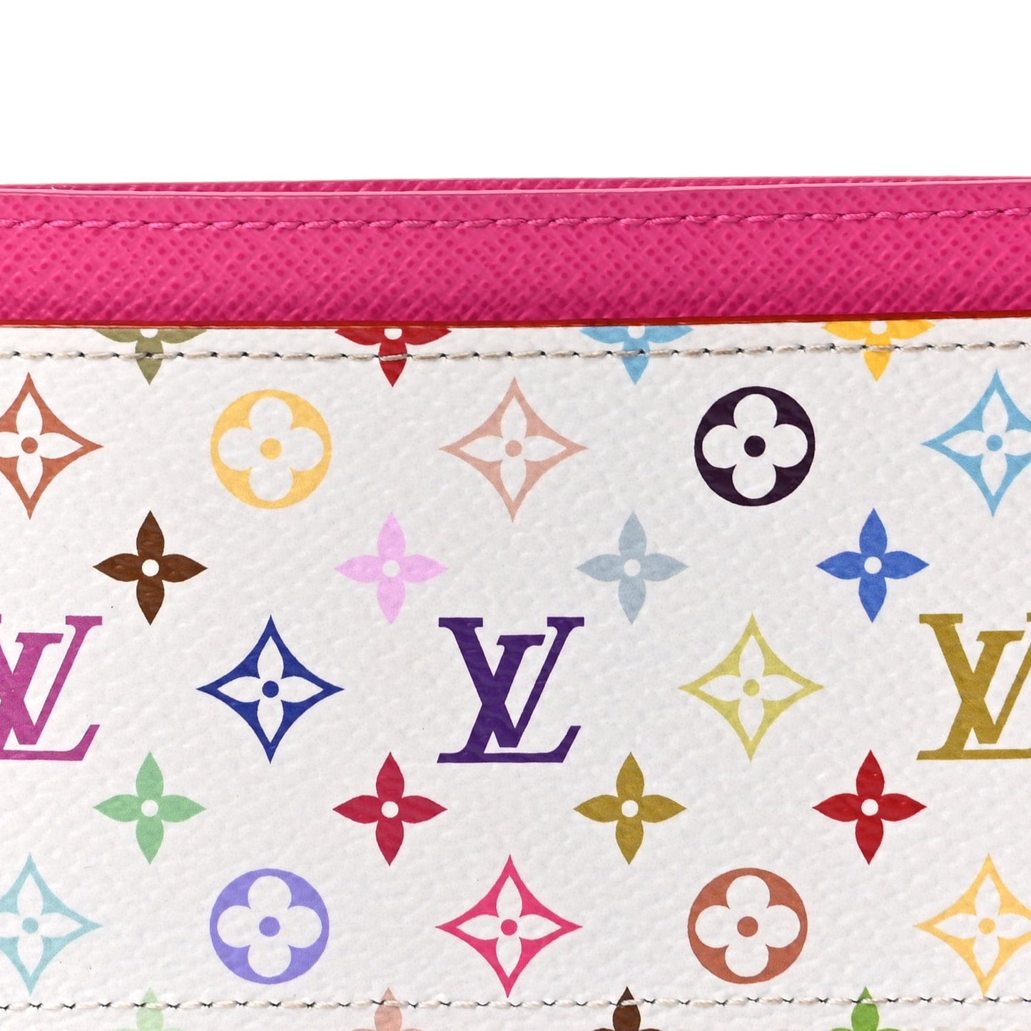LV X TM Monogram Multicolor Card Holder Kawaii Pink