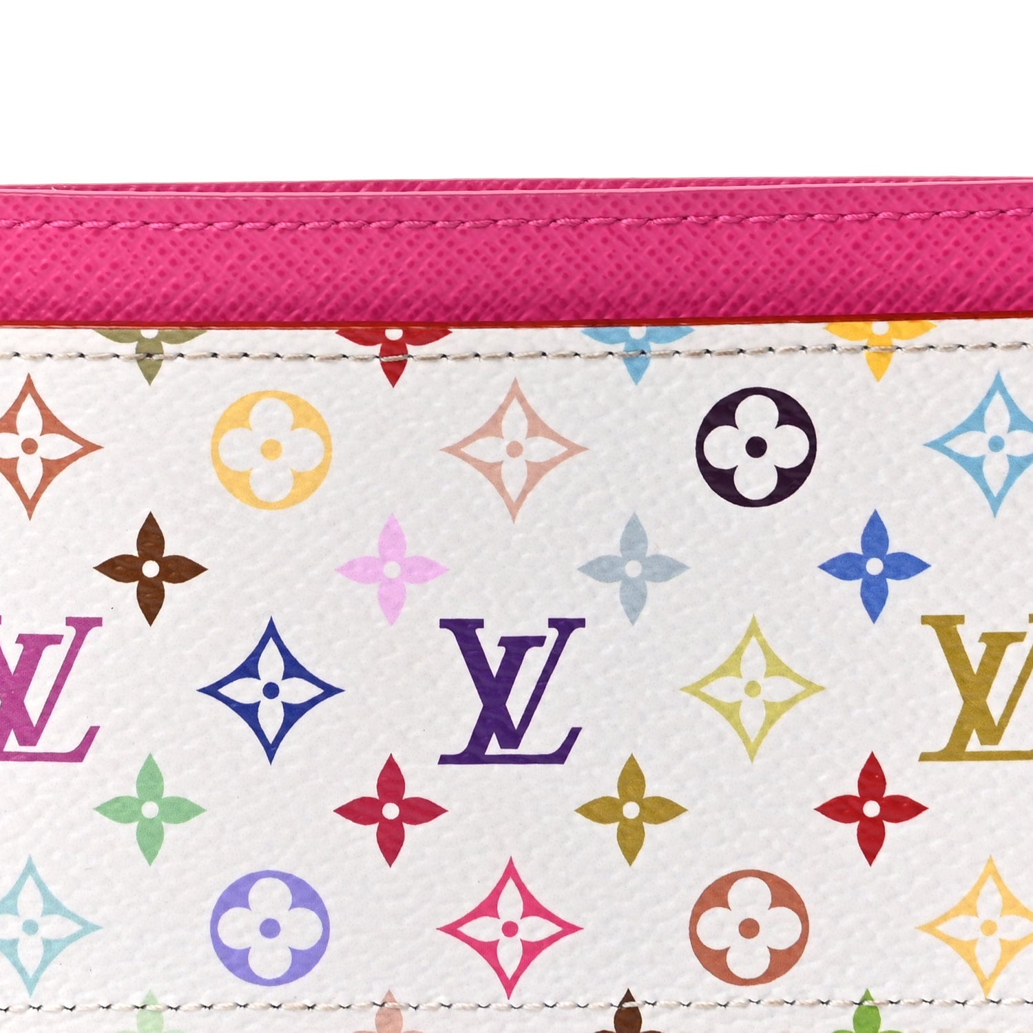 Louis Vuitton LV X TM Monogram Multicolor Card Holder Kawaii Pink 7 of 7