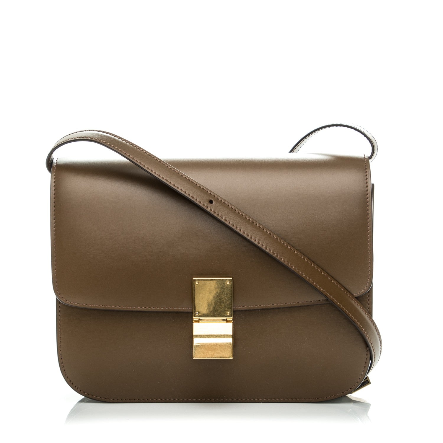 Celine Box Calfskin Medium Classic Box Flap Bag Moss Green 1 of 8